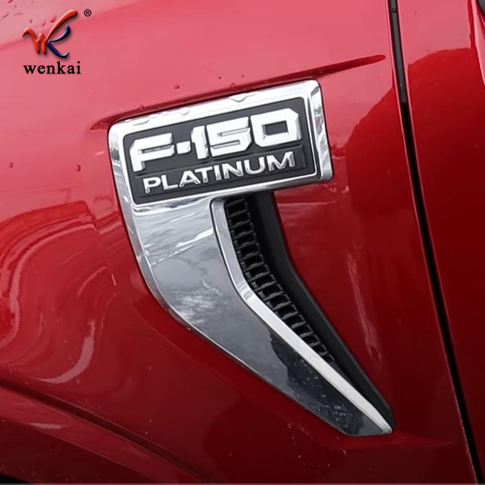 适用于福特2021款F150改装前叶子板装饰框F-150专用边灯电镀框