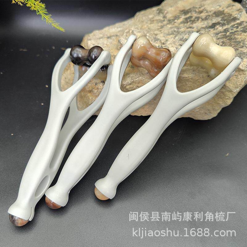 牛角手指按摩器关节按摩手指疏滚轮通器刮手指经络神器多功能夹