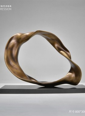 创意大摆件轻奢别墅样板间客厅玄关家居J装饰艺术品现代玻璃钢雕