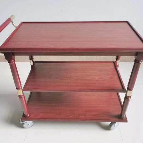 酒店客房高级三层服务车流动餐车 手推车移动酒水车置物架送餐车