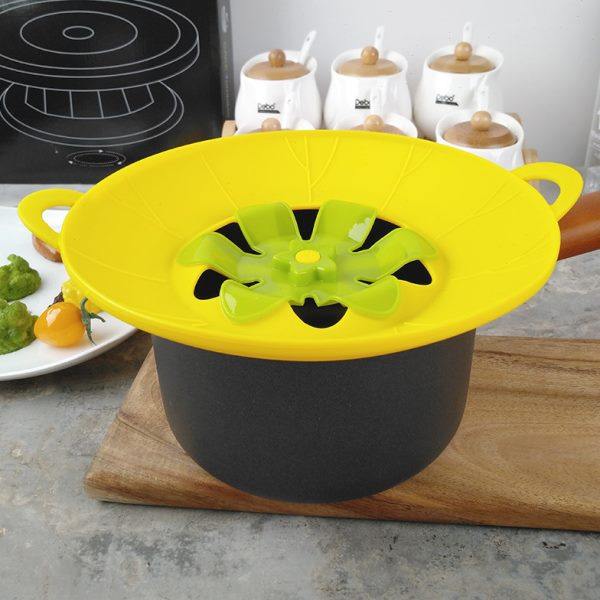 耐高温硅胶可旋转花型防溢锅盖煮汤防溅盖子隔热可作蒸架,厨房/烹饪用具,锅盖,淘宝优惠券,粉丝福利购,淘宝优惠卷