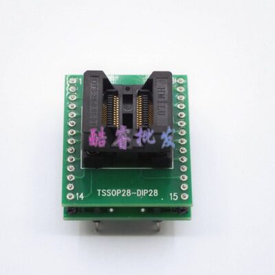 TSSOP28转DIP28座子兼容TSSOP20 TSSOP8 16 测试座 烧录座 弹跳座
