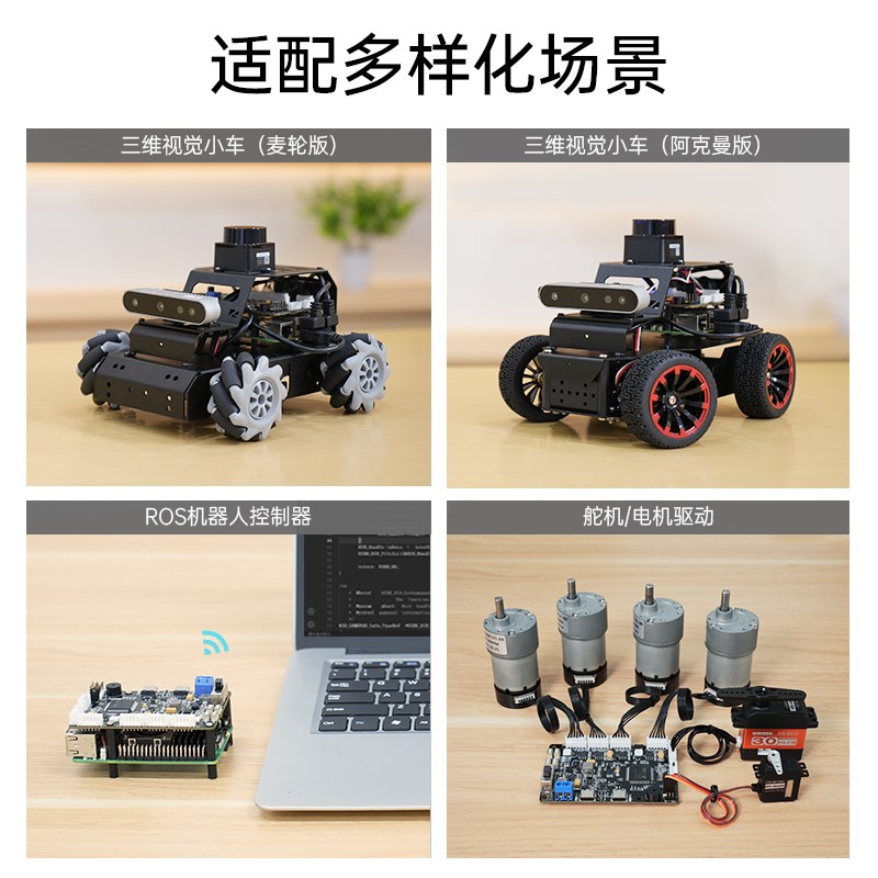 STM32控制器 智能小车ROS机器人舵机/电机驱动控制 树莓派5扩展板