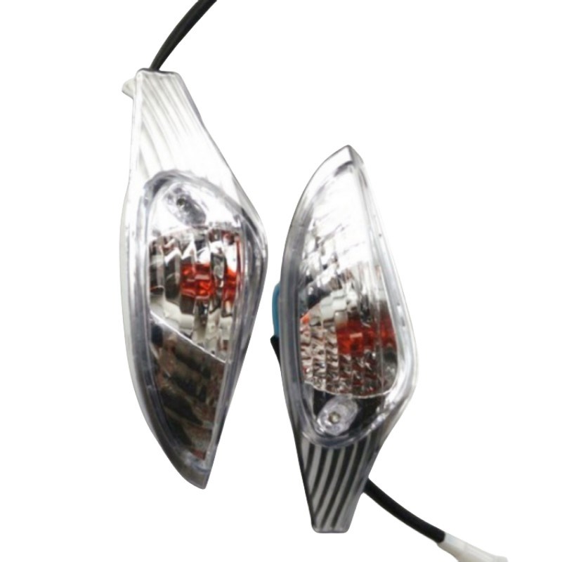 踏板摩托车助力车GY6125T迪欧DIO转向灯总成配智通绿的奥的塑件