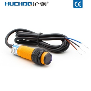 P2三线24V常开NPN10NA DS10C4 M18漫反射光电开关传感器E3F