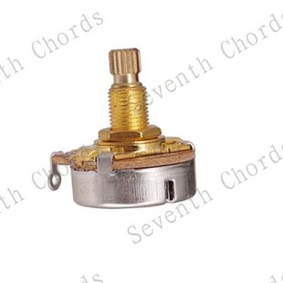 18MM金色铜轴电吉他贝司大电位器音量音色电子开关旋钮500K 250K