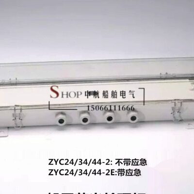 亮舟 船用防水双管荧光舱顶灯JCY/ZYC44-2/2E/2EF带应急防护网罩