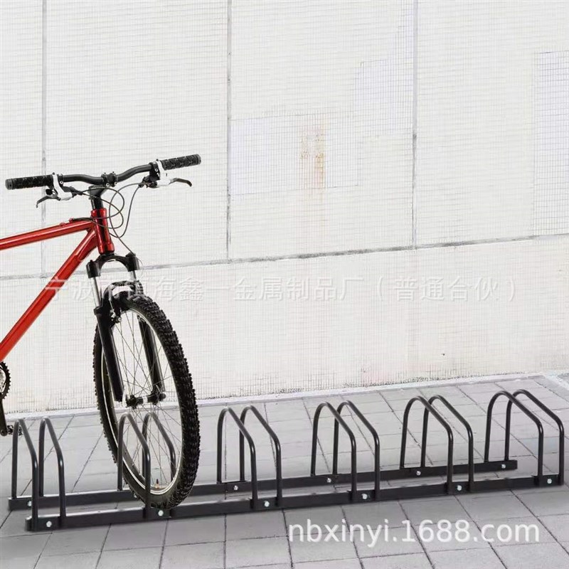 6卡位自行车泊车架 自行车停放架脚踏车停车架 W6档单车停放架