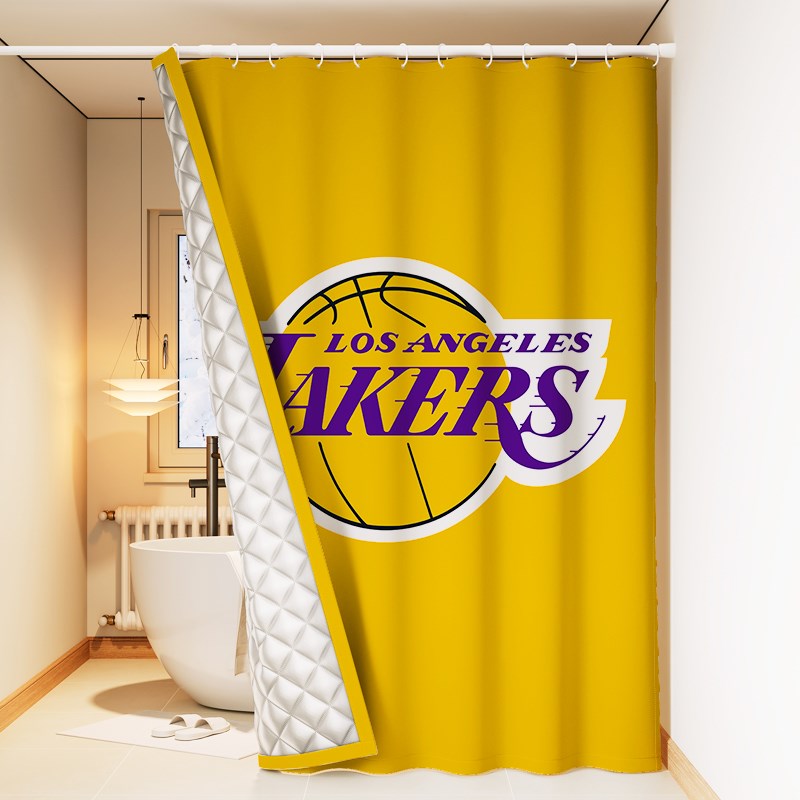 夹棉定制保温体育男生宿舍洗澡防水帘免打孔卧Q室遮光窗帘客厅加