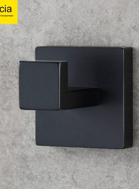 30ne浴室挂衣钩ic科德林黑色浴室挂件4ci不锈钢挂钩毛巾挂钩a粘钩