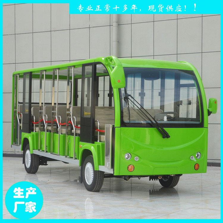 源头厂家新能源8-17座敞篷旅游观光车广西鑫威现货YCT2型17人