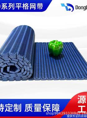 900平板塑料链板模组带900平格网带塑料链板FDA认证食品级输送带