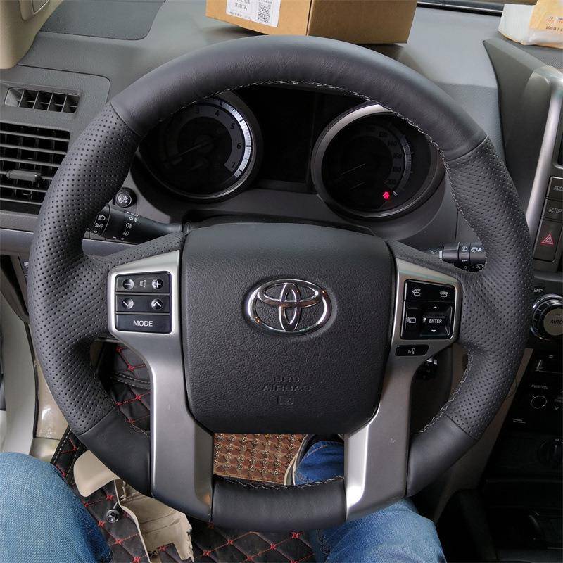 丰田普拉多凯美瑞卡罗拉RAV4凌放锐放威兰达塞纳专用手缝方向盘套