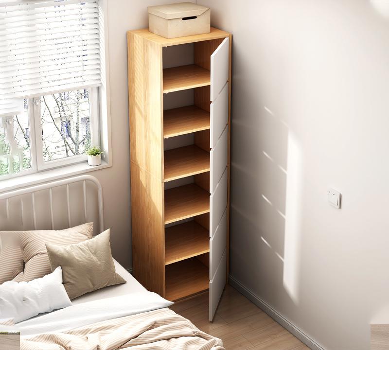 斗柜实木色卧室床边储物柜简约现代带柜门收纳柜五斗橱客厅小立柜
