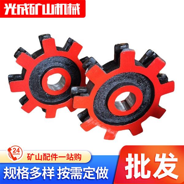 45号钢制工业链轮提升机大节距齿轮机械输送配件单双排传动链轮