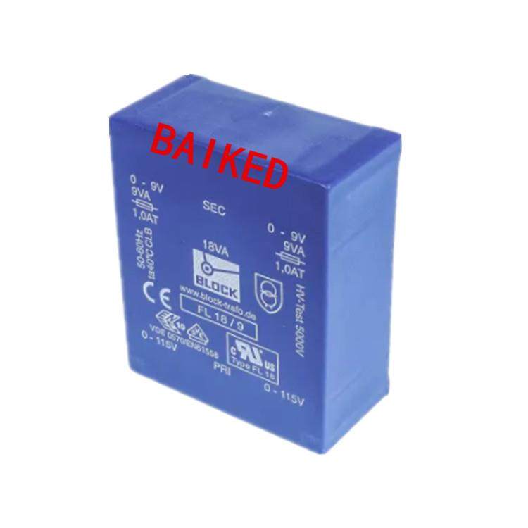 Block变压器FL18/9115Vac230V初级电压9V交流电压18VA