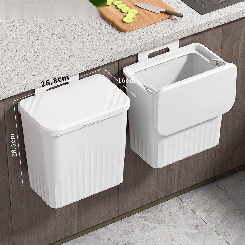 挂式厨房壁挂式垃圾桶家用橱柜门带盖卫生间垃圾桶厨余垃圾免打孔