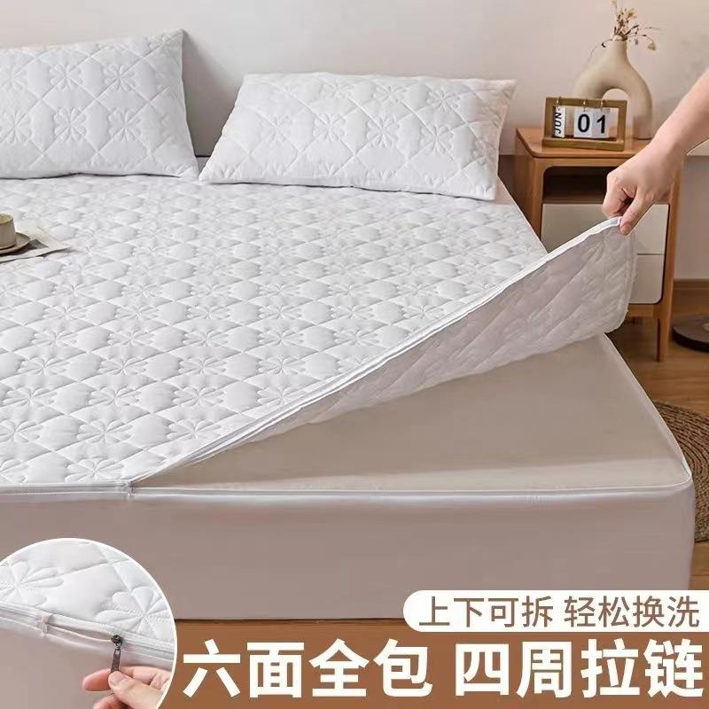 2024新款六面全包夹棉床笠可拆卸款全包裹单双人席梦思床垫保护罩