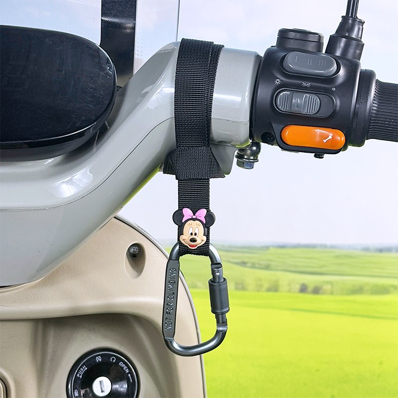 飞机把电动车挂钩前置通用免打孔粗把通用可N爱卡通铝合金重物挂