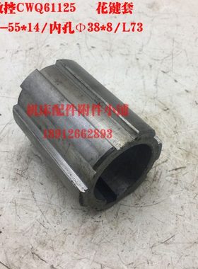 镇江齐航数控机床CWQ61125车床尾座花键套6-55*14/L73