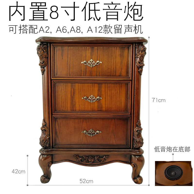 黑胶唱片机留声机欧式复t古老式大喇叭电唱机古典音响客厅摆件下