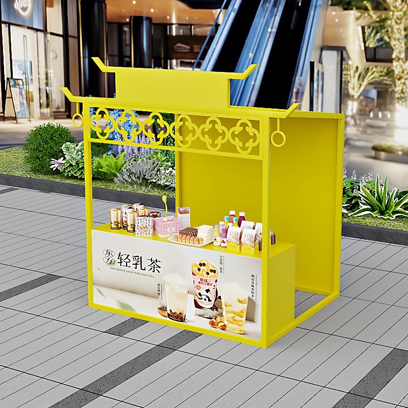 集市活动摆摊架铁艺展示架夜市可移动商场展会促销创意摊位展示架