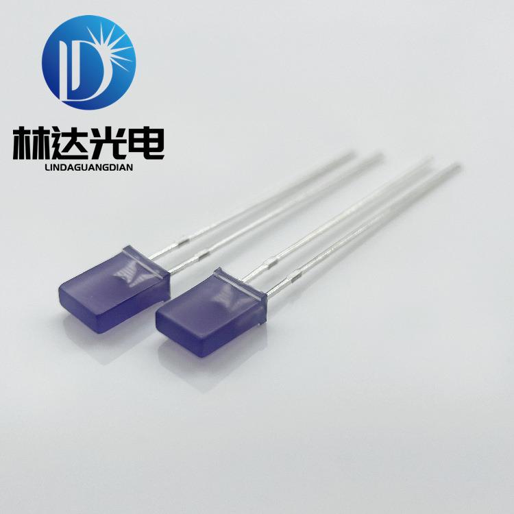 257方形雾状兰光蓝光LED2X5X7方形蓝发蓝高亮led灯珠2*5*7蓝灯