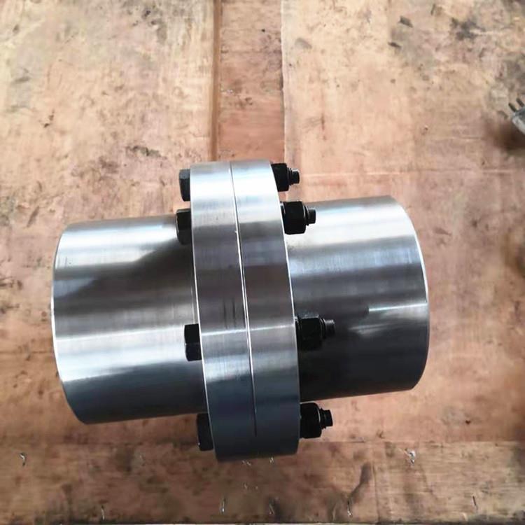 制作电机端连接传动轴YL型凸缘45钢性联轴器螺栓连接轴孔带键槽