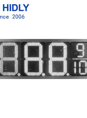 圭亚那16寸白色LED油价牌加油站价格牌8字数字模组