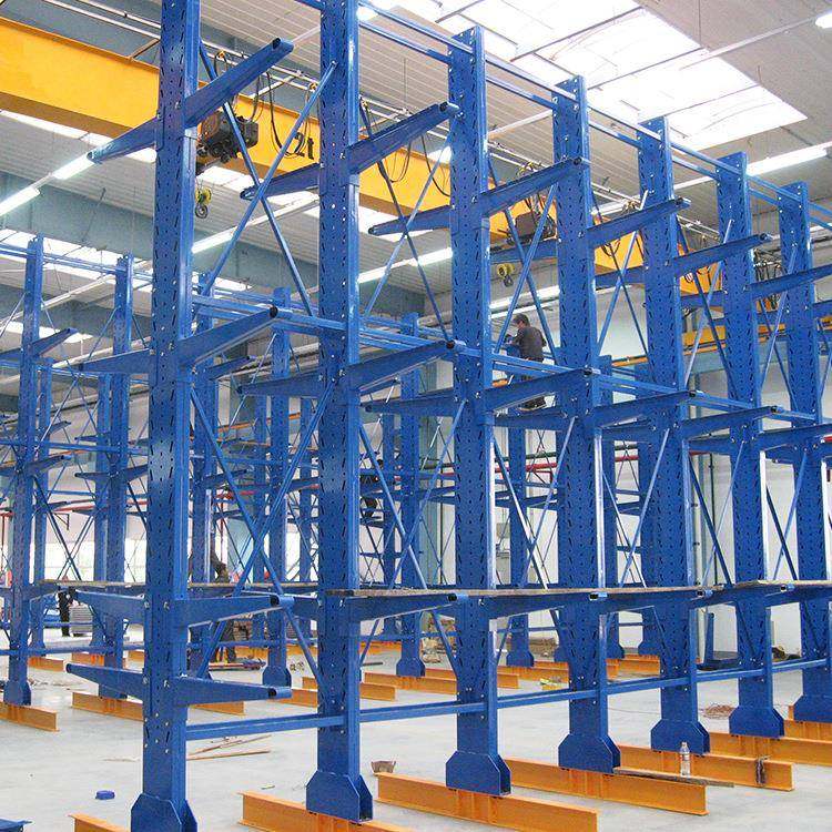 直销悬臂货架型材托臂货架五金钢管管材单双面重型货架