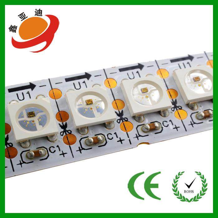 幻彩灯带SK6812全彩智能30灯60灯144内置IC可编程SK6812流水灯带