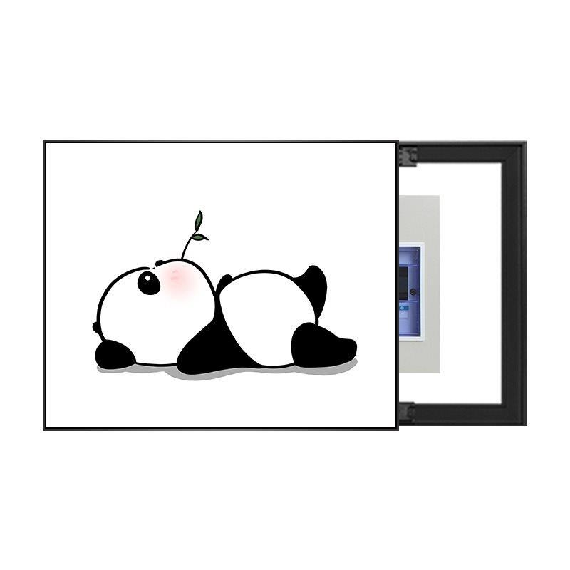 网红现代简约电表箱装饰画极简风配电箱遮挡免打孔黑白电源开关盒