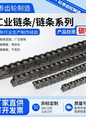 工业传动链条3分06B4分08B5分10A6分12A齿轮1寸16A单排双排