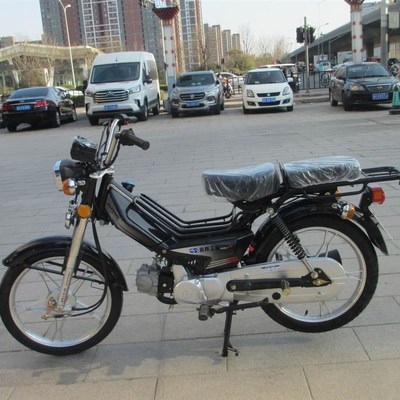 重庆嘉陵嘉鹏48CC燃油助力弯梁摩托70CC发动机国四电喷蓝牌外卖车