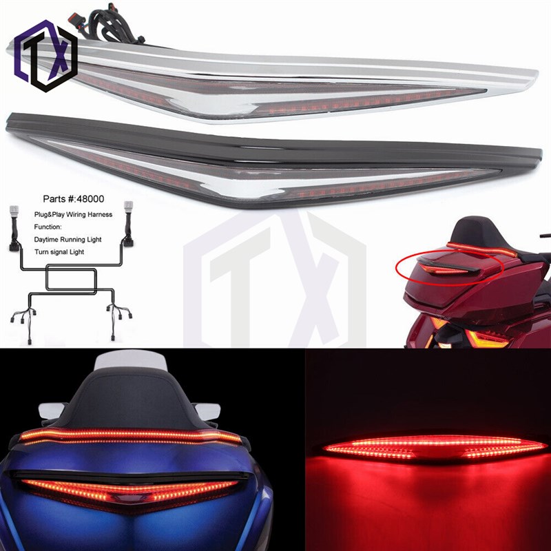 适用本田新款金翼GL1800 F6B摩托车改装LED灯装饰灯 后尾箱转向灯