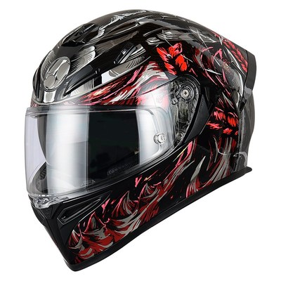 RSV摩托车双镜片头盔机车全盔男防雾可爱电动车情侣盔933四季