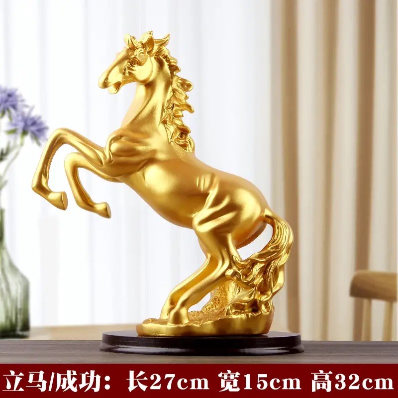 马到成功马摆件工艺品家居装w饰客厅电视酒柜办公室桌现代轻奢高