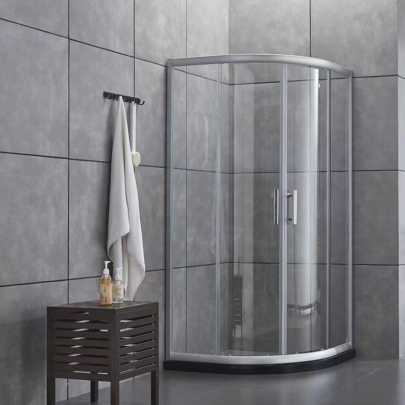 淋浴房圆弧扇g形太空铝整体浴室玻璃隔断干湿分离钢化玻璃门洗澡