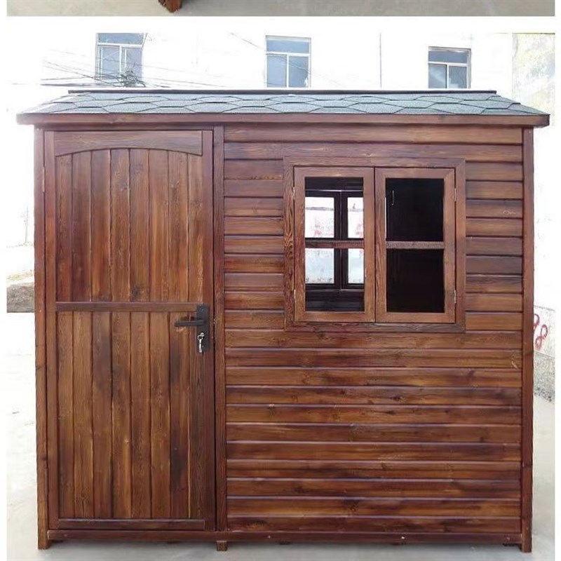 小木屋组装防f雨防虫蛀定制防腐木储藏室售货亭储物柜木岗亭防风