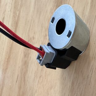 24V电磁阀挖掘机13长径 行走先导度DC37阀芯12DC孔线圈内安全锁