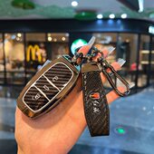 钥匙套男女Q扣红旗新款 适用高档金属H汽车3EESH7包渐变保护壳M5