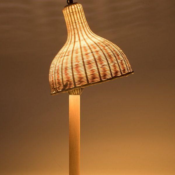 现代简约台灯卧室氛围灯床头灯个性创意浪漫温馨睡眠灯夜灯竹编灯