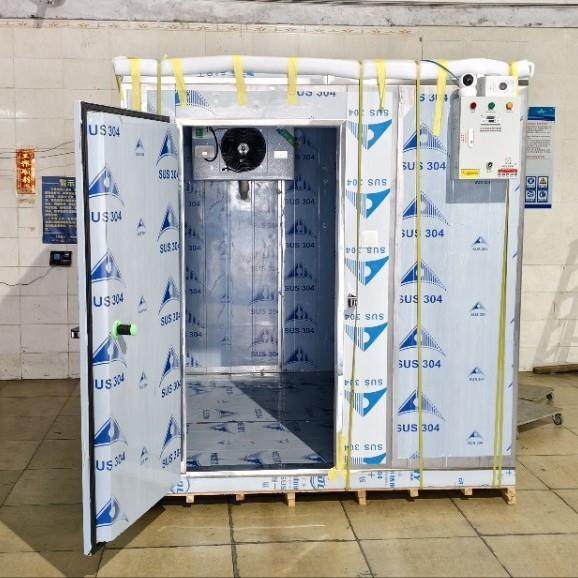 移动式冷库全套设备超市冷藏冷冻库冷冻库移动式保鲜制冷剂冷风机