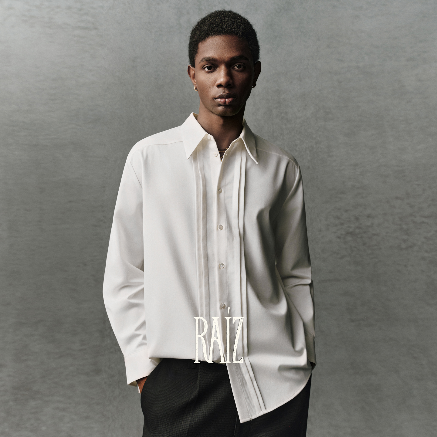 风琴褶衬衫定制贝壳扣设计感上衣