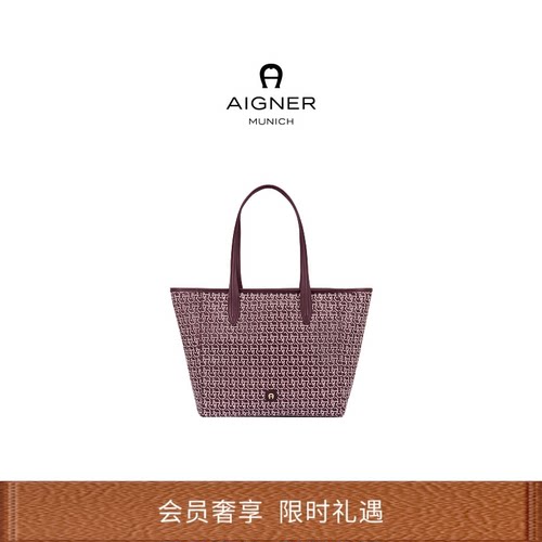 PORTAMI小号织物/牛皮革大托特