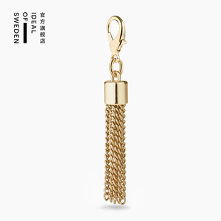 iDeal Of Sweden瑞典理想 金色流苏手机挂坠Tassle Gold适用于iPhone全系列钥匙扣背包便携挂饰配件欧美轻奢