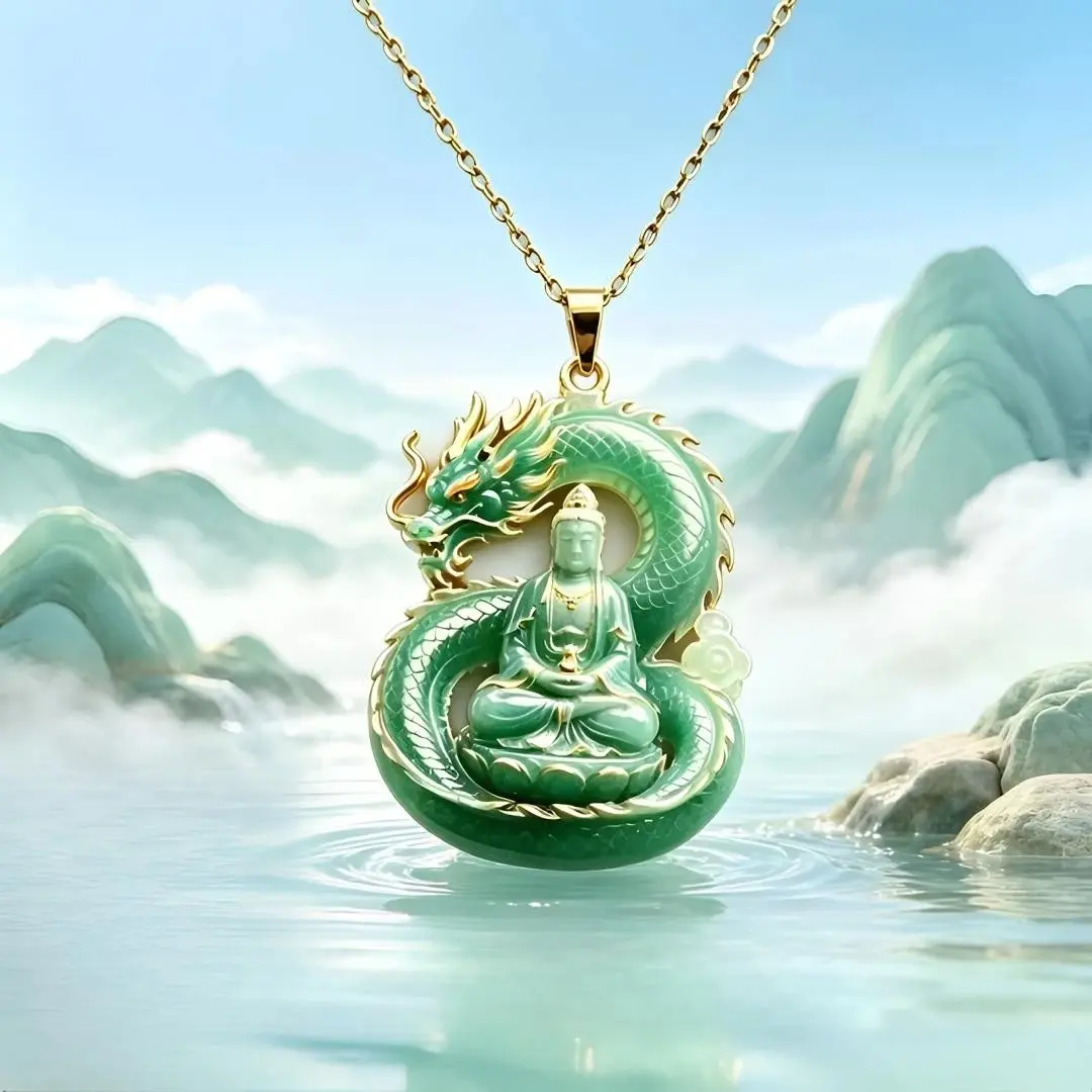 师傅推荐新中式国风青龙观音吊坠