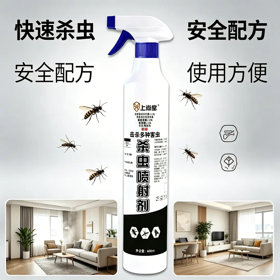上尚堂杀虫喷射剂快速灭虫长效防护除跳蚤蚂蚁下水道驱虫灭防神器