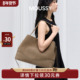 MOUSSY都市漫游麂皮系带大HOBO包单肩斜挎手提女包简约轻奢气质