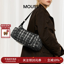 【汤圆TOYO】MOUSSY格纹游戏腋下包女多功能女包时尚简约多功能包